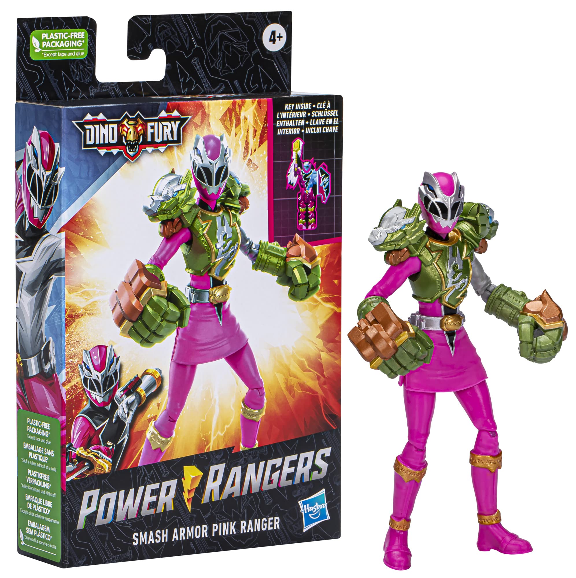 Amazon.com: Power Rangers Dino Fury Smash Armor Pink Ranger, 6